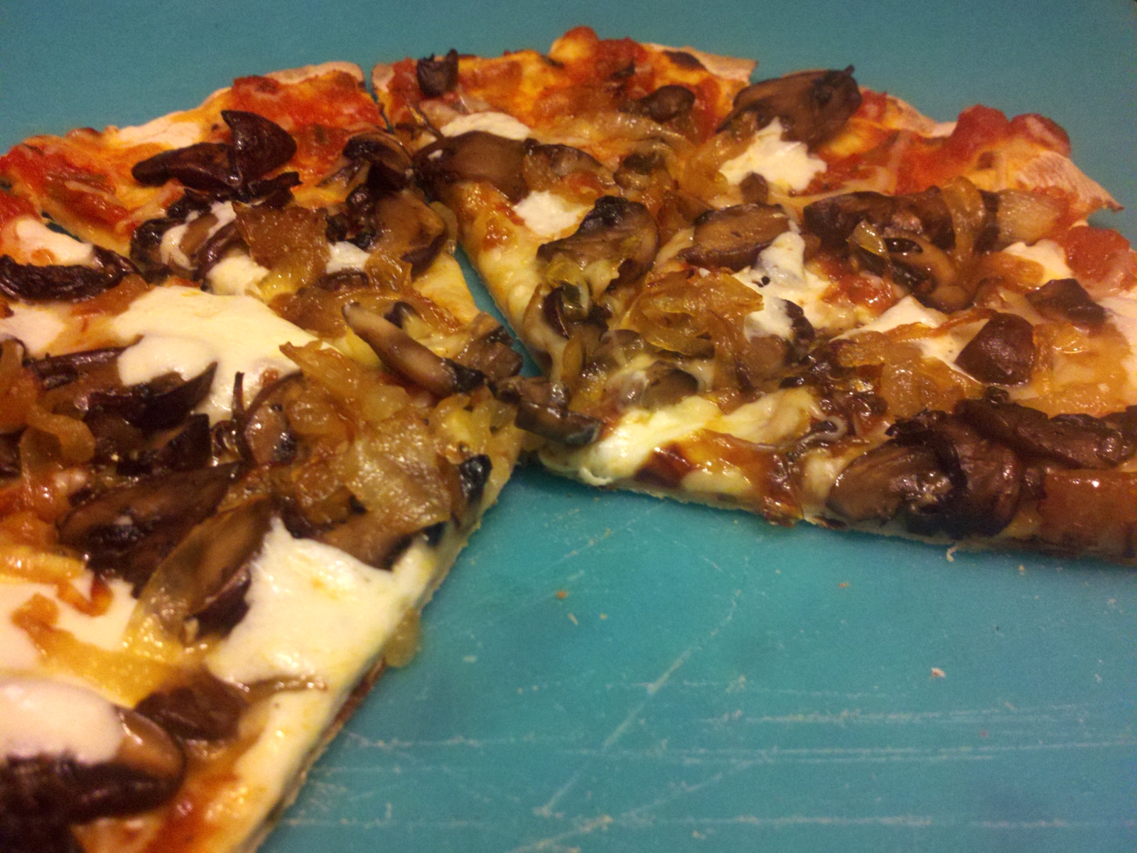 sauteed mushrooms, caramelized onions