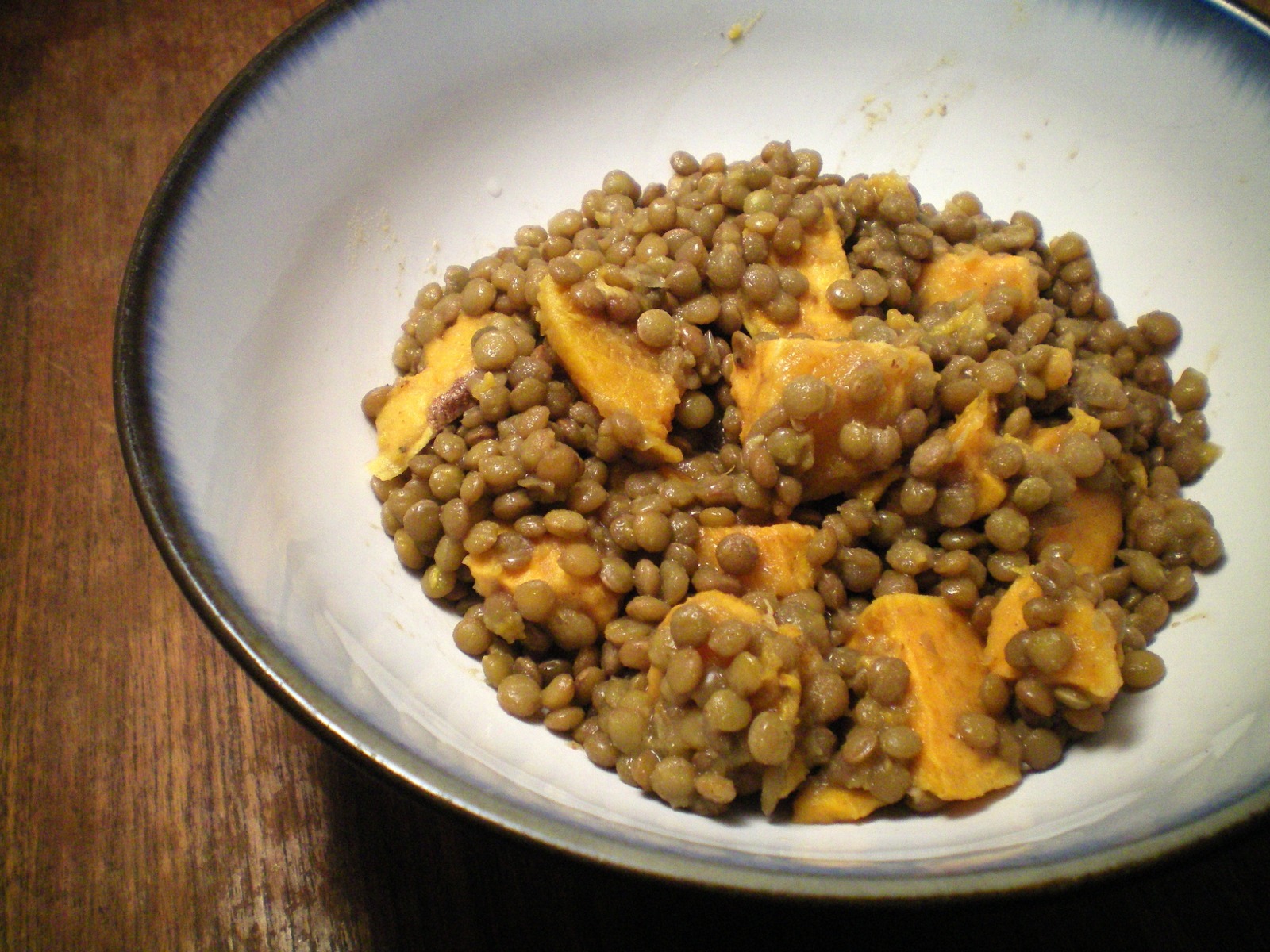 lentil sweet potato salad