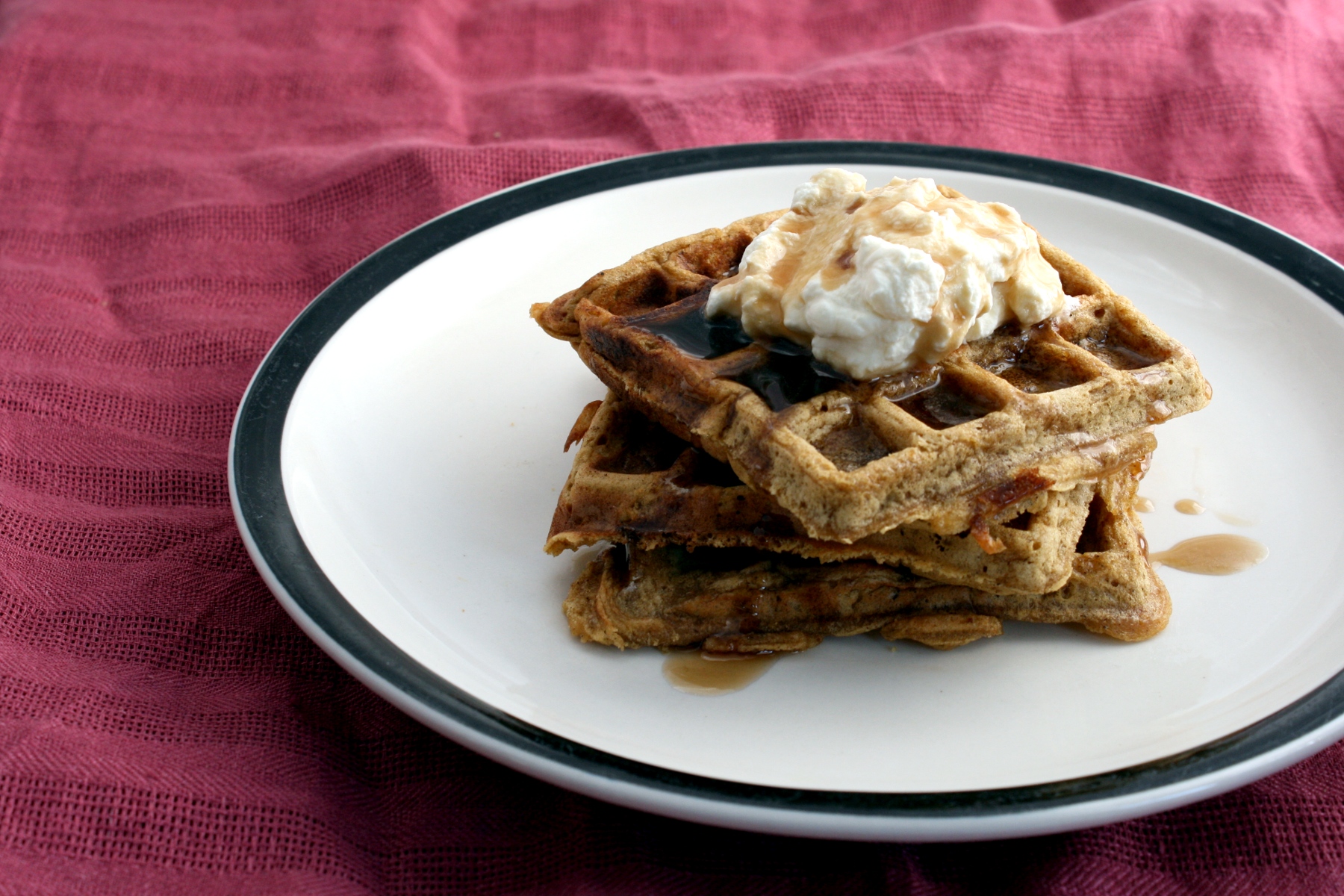 gingerbread waffles