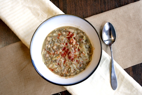 sausage and lentil stew