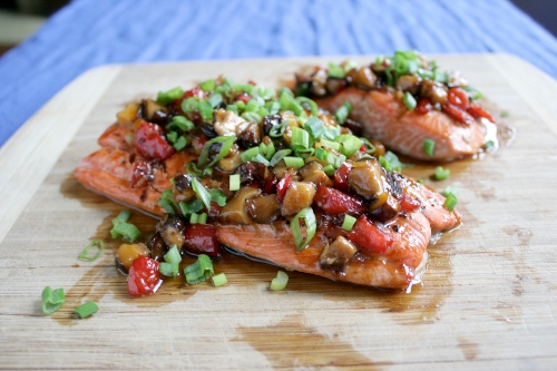 ginger shiitake salmon