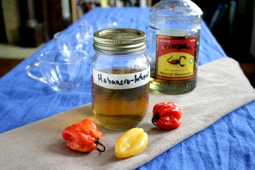 habanero infused mezcal