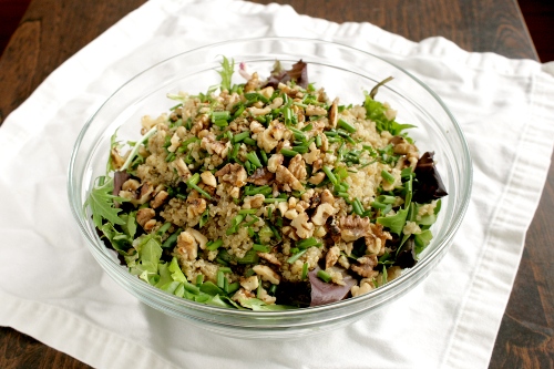 pomegranate asparagus quinoa salad