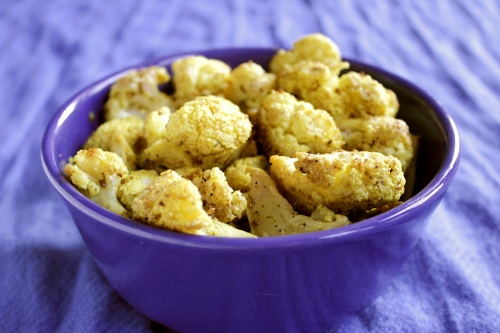 roasted curried cauliflower