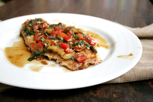 crispy tilapia with spicy thai basil sauce