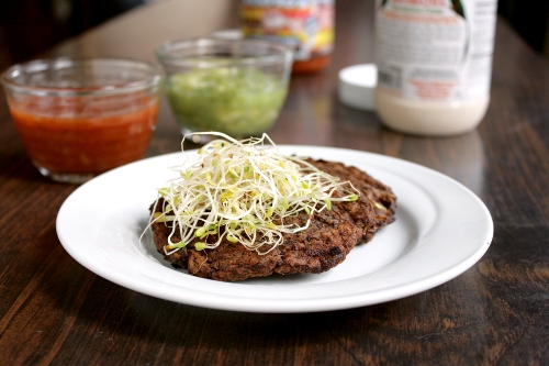 mushroom black bean patties