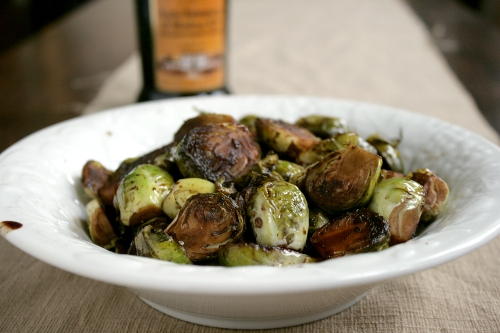 bacon balsamic brussels sprouts