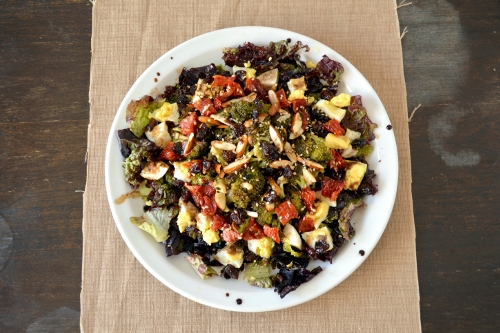 roasted broccoli and sun-dried tomato salad 1