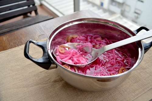 pickled red onions